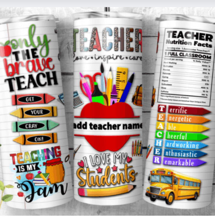 Teach tumbler
