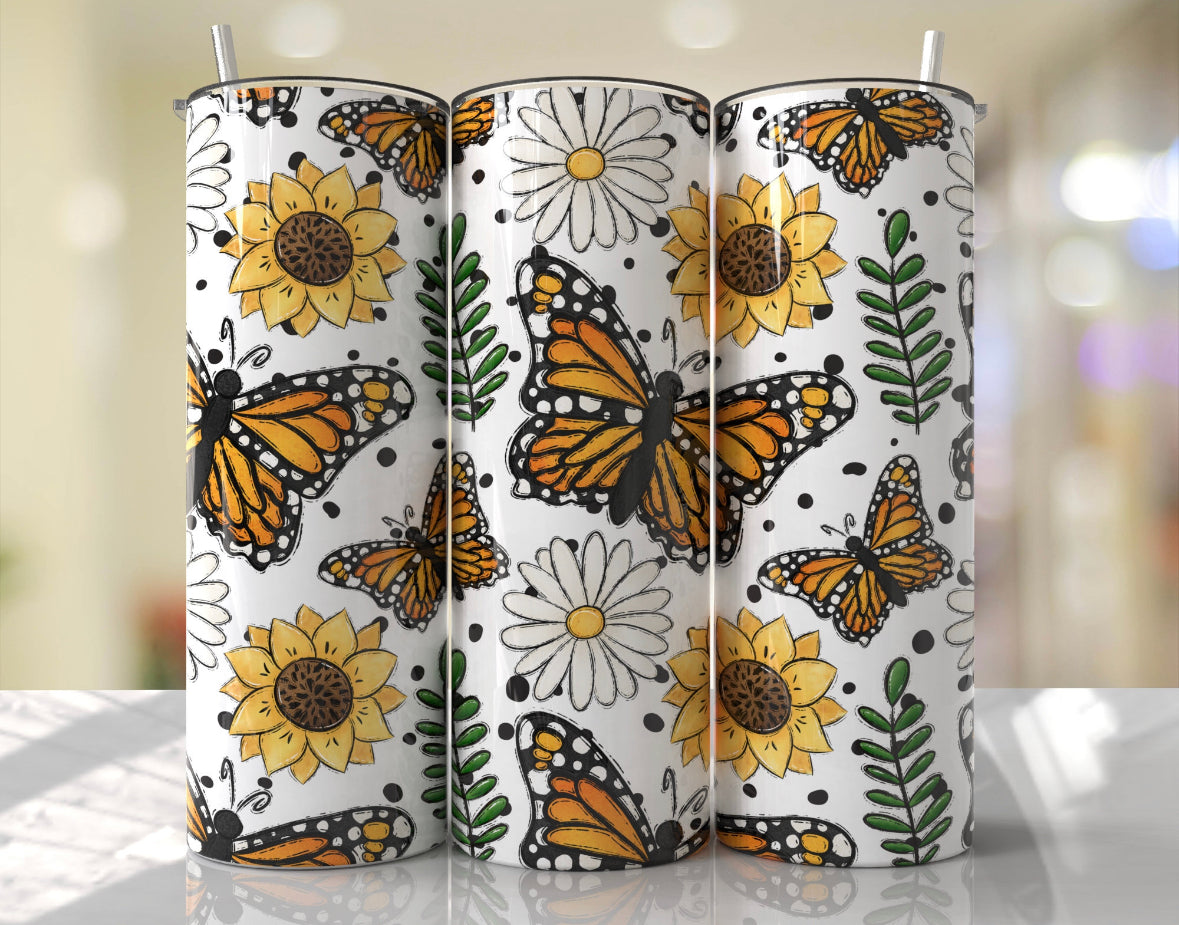 Mariposas tumbler