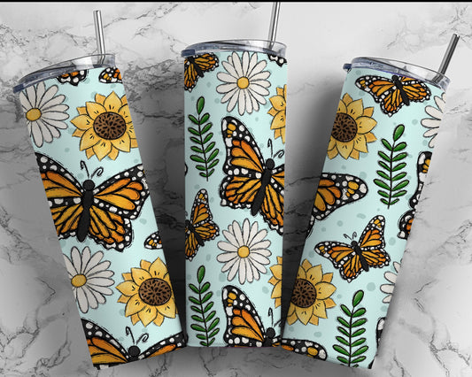 Mariposas tumbler
