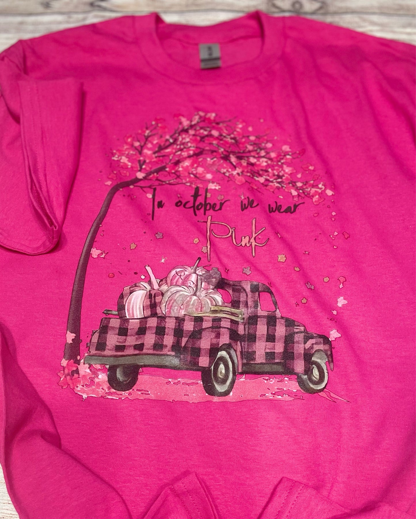 October pink shirt