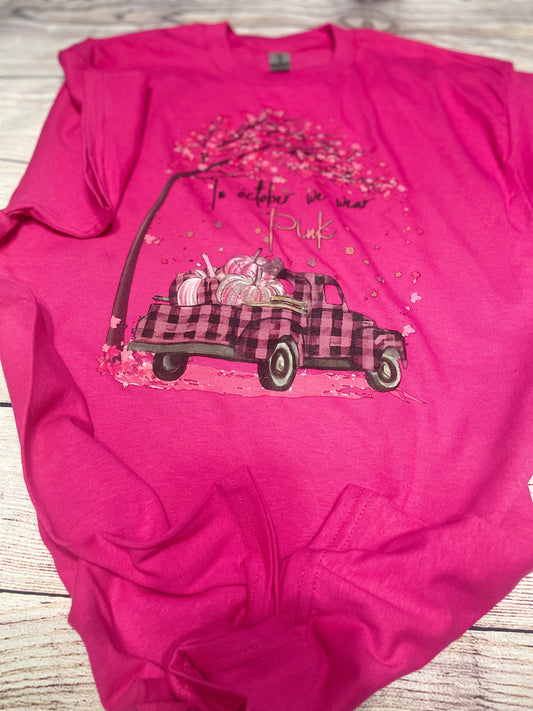 October pink shirt