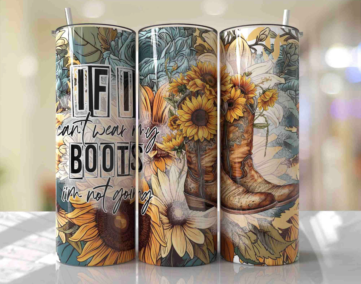 Western sunflower and bouts tumbler